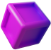 Purple pink 3d cube
